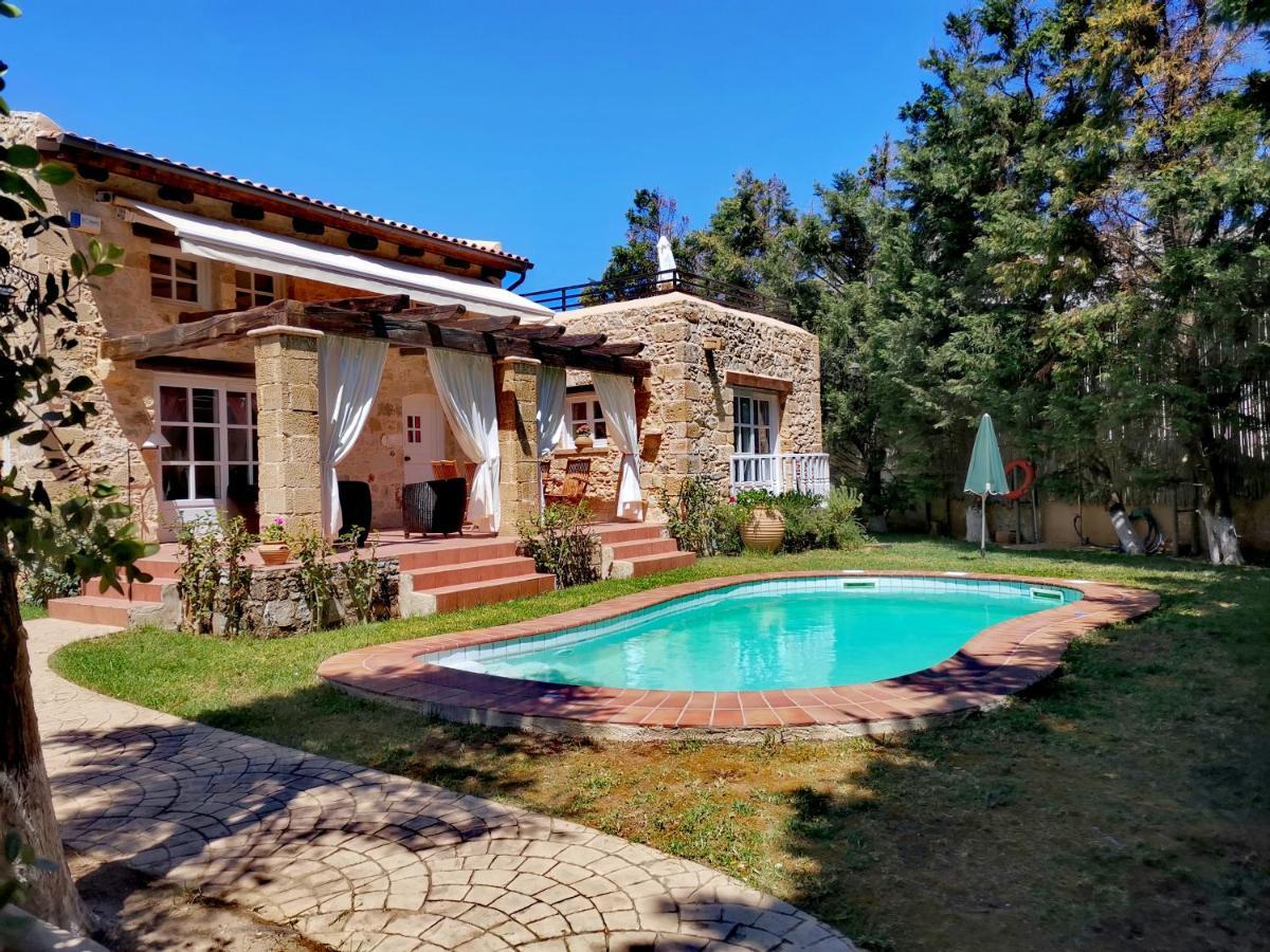 Rock House'S Villa Melody Platanias  Bagian luar foto