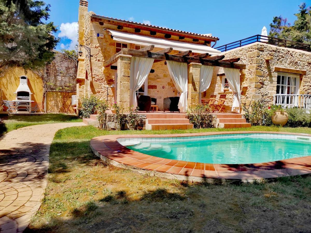 Rock House'S Villa Melody Platanias  Bagian luar foto