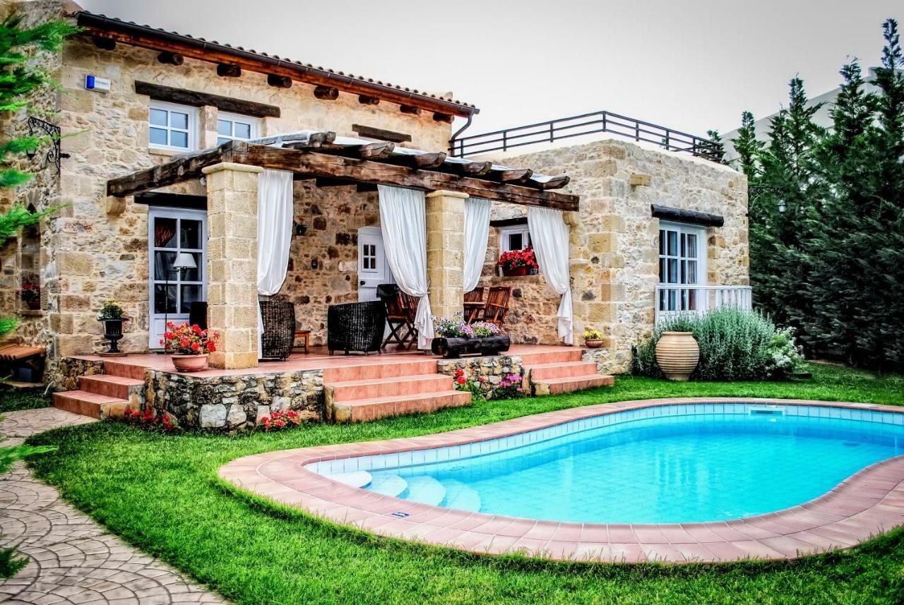 Rock House'S Villa Melody Platanias  Bagian luar foto